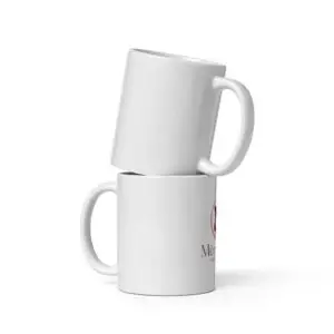 MDV White glossy mug